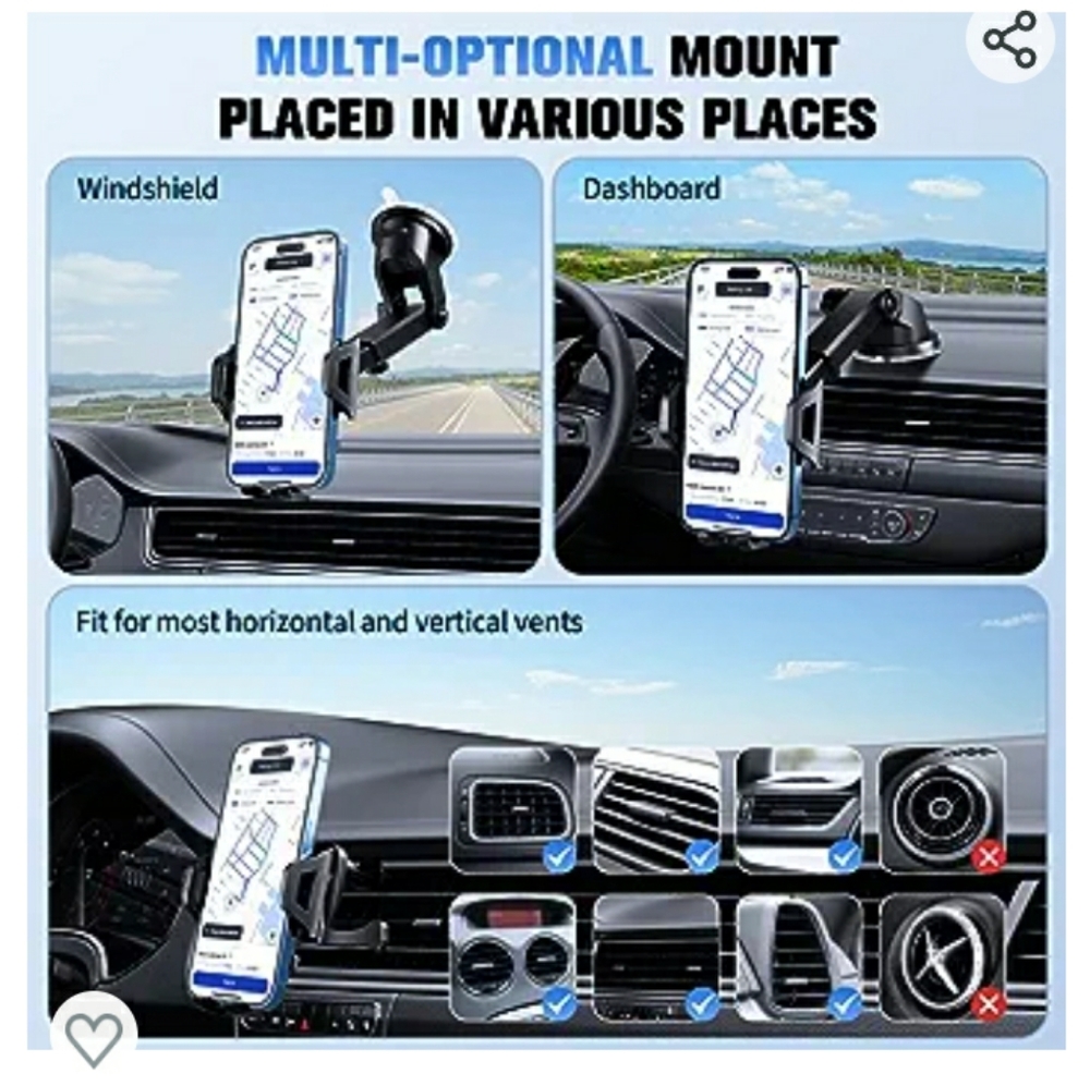 Phone Dash & Windshield Holder for car - Picture 3 of 6